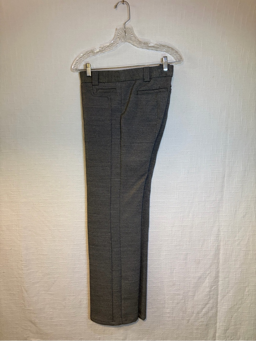 Nanette Lepore Women's Gray Dress Pants Straight Leg Flat Front Solid Regular